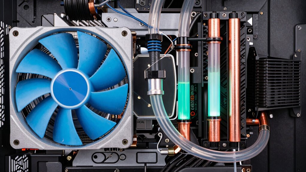 Wasserkühlung hält kühlere Temperaturen aufrecht