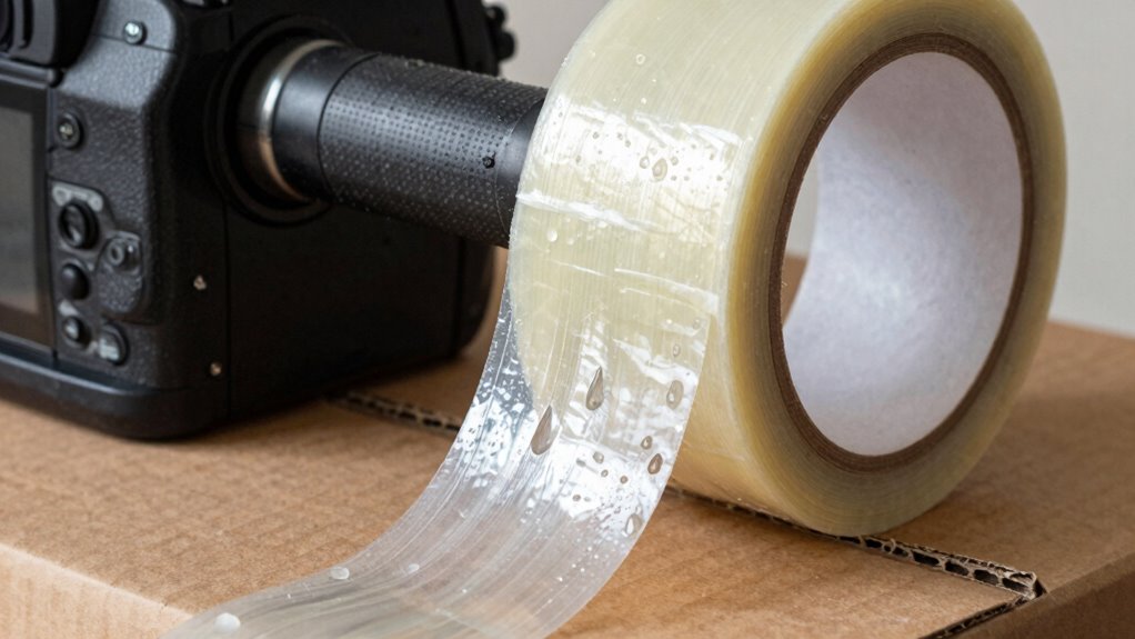 water improves tape adhesion