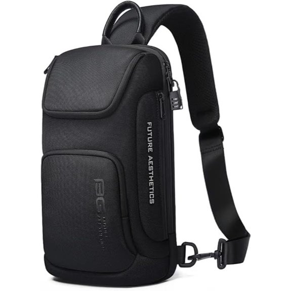 BanGe wasserdichte Herren-Brust-Sling-Tasche