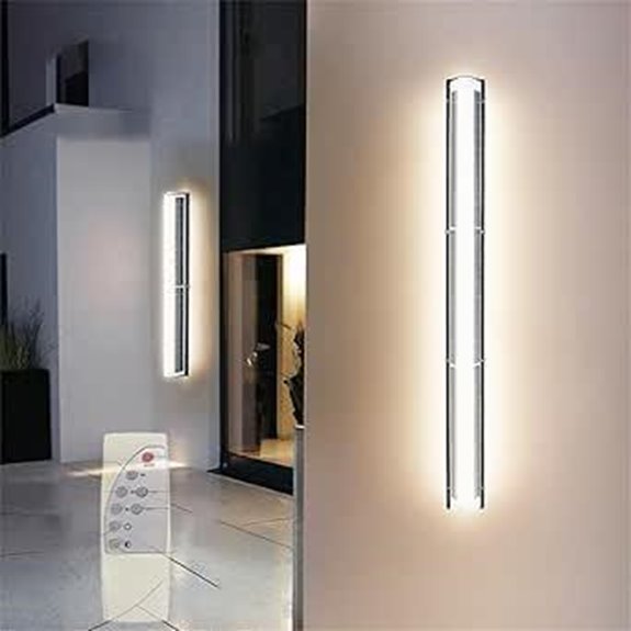 Außenseitige Solar-Wandlampe mit Fernbedienung wasserdicht 100 cm