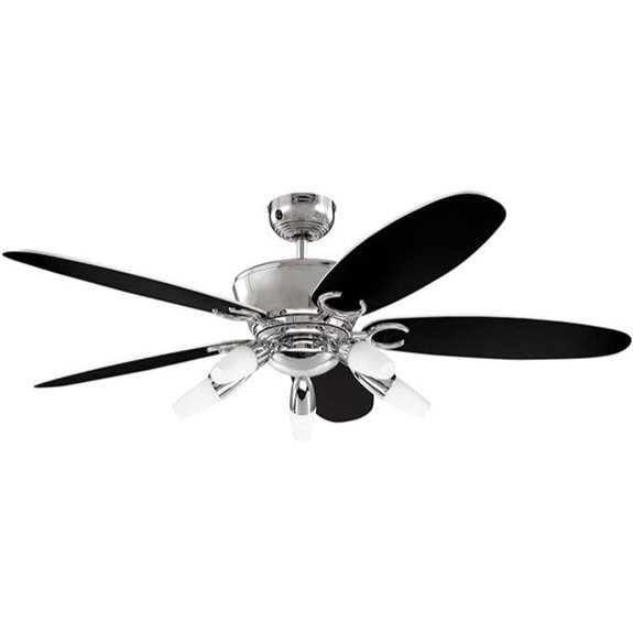 Westinghouse Arius 132 cm/ 52-Zoll-Deckenventilator Chrome-Weiß/ Schwarz