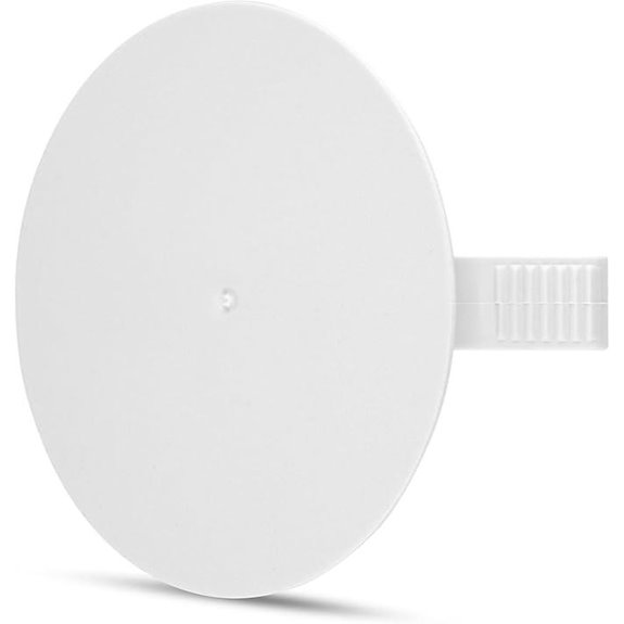 REV ISO Steckdeckel 80 mm Packung zu 25 Weiß