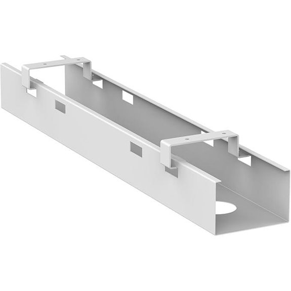 Stabureaus® Weißer Kabelkanal für Schreibtischorganisation