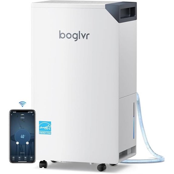 Energy-Star-Dehumidifier mit WLAN und Hygrometer/Humidistat