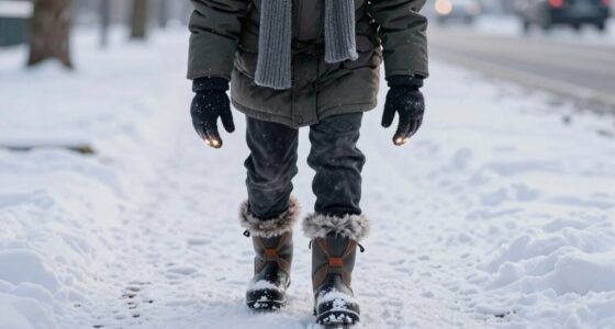 Winterpendeln warme Schichten