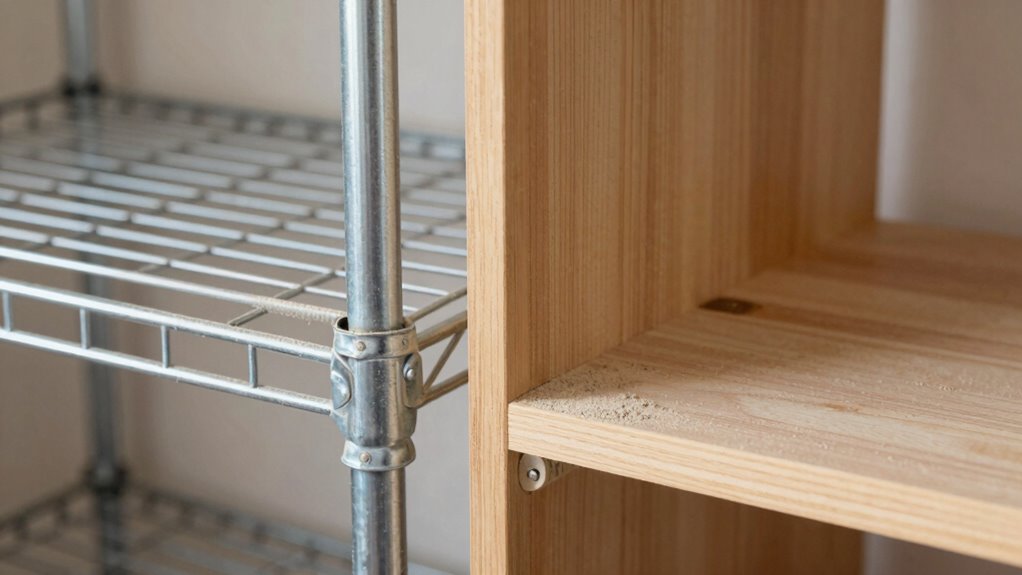 Drahtregale besser fangen Staub ein