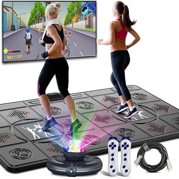 Tanzmatten-Spiel mit kabellosen Kontrollen und Yogapads
