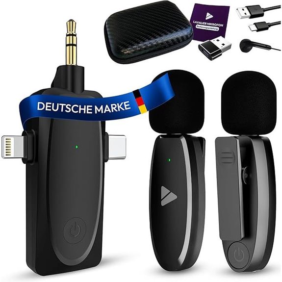 Creatorz Wireless Lavalier-Mikrofon für Smartphones