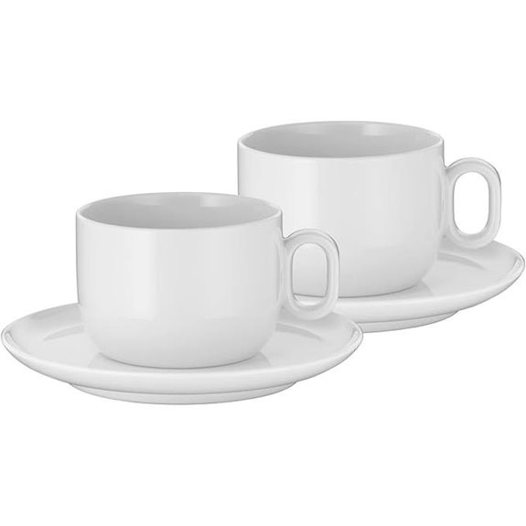 WMF 4-teiliges Kaffee-Set mit Becher und Untertasse