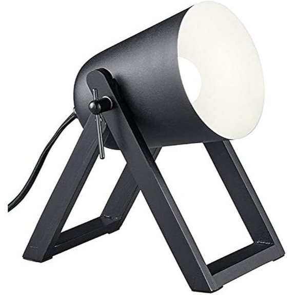 Reality Leuchten Tischlampe Holz/Metall Grau