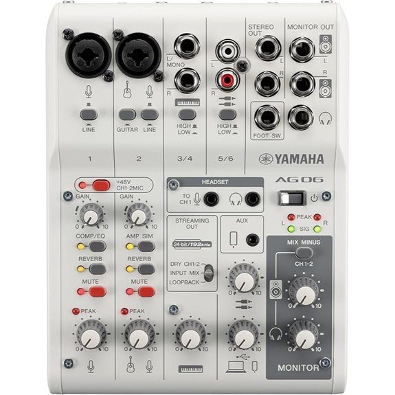 Yamaha AG06MK2 6-Kanal Live-Streaming-Mischer
